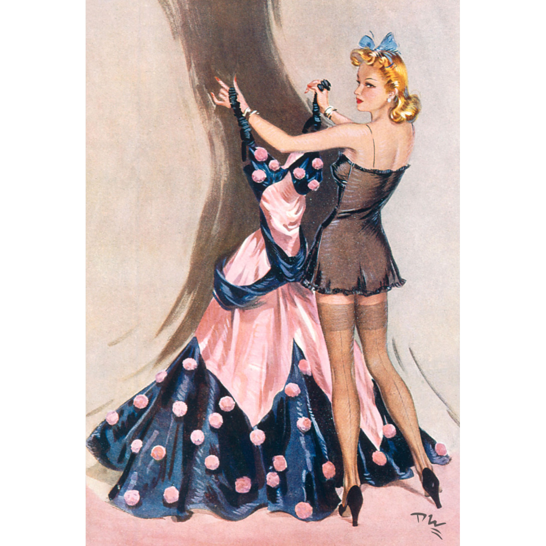 Postcard (Wartime Pin-Ups) - Put Away For The Duration (E.O.L.) - SAVE 15% !!