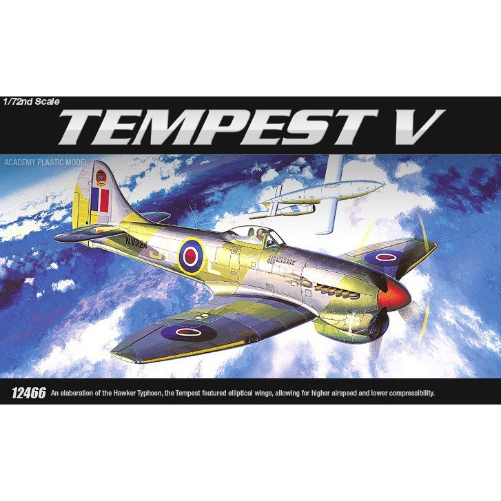 Academy 1:72 Aircraft Kit - British RAF Hawker Tempest V Fighter Aircraft