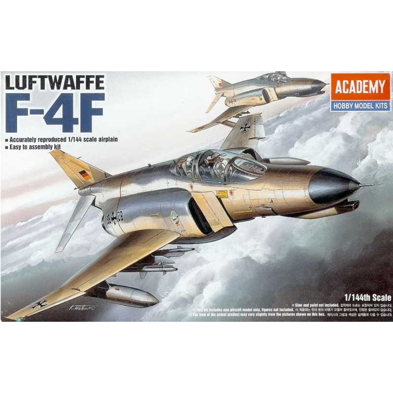 Academy 1:144 Aircraft Kit - German Air Force F-4F Phantom Fighter Aircraft