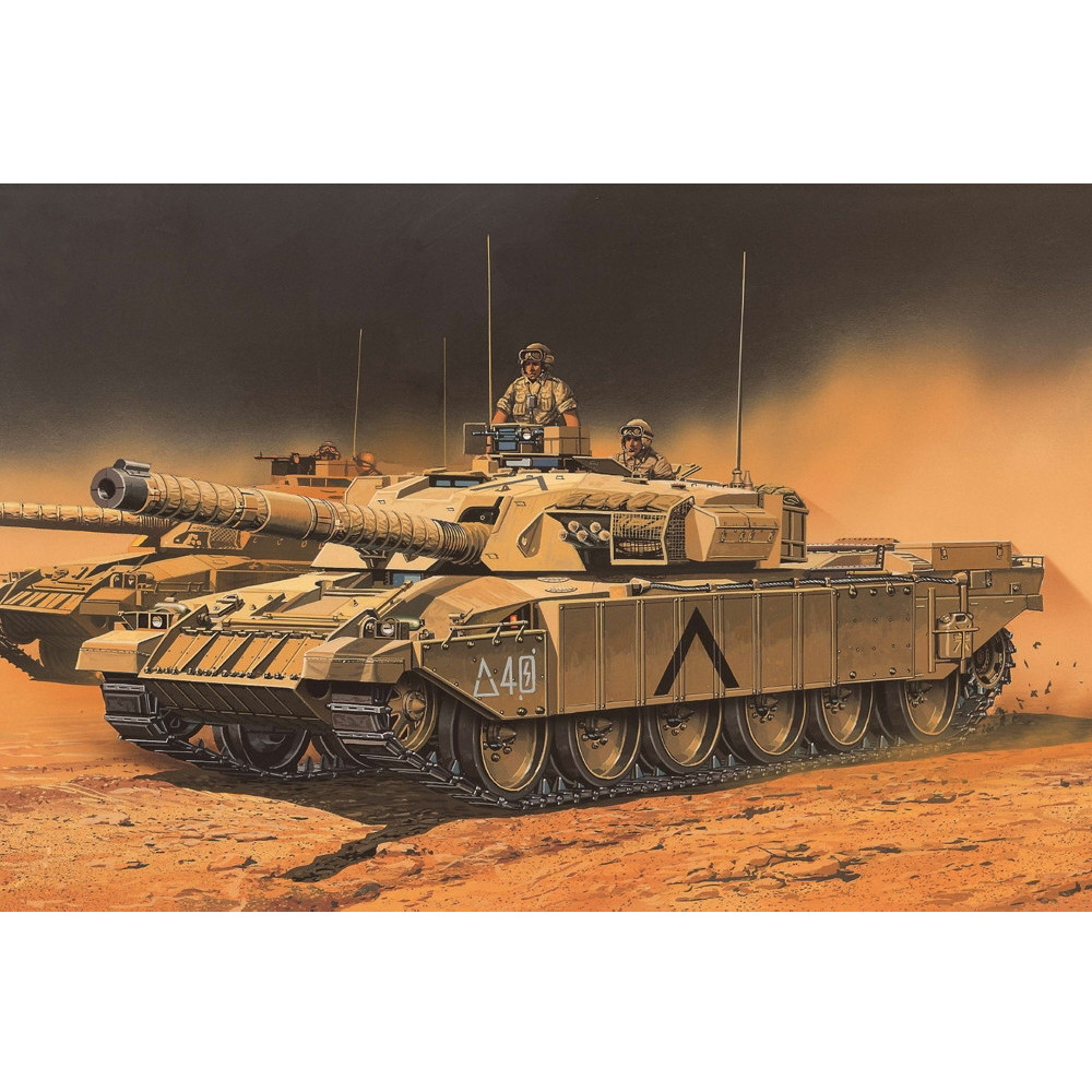 Academy 1:72 Armoured Vehicle Kit - British Army Challenger 1 Mk 3 Medium Tank