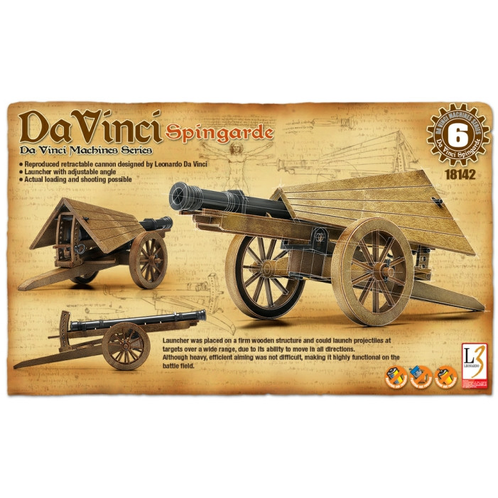 Academy Da Vinci Machines Kit - Spingarde Cannon (E.O.L.) - SAVE 10% !!