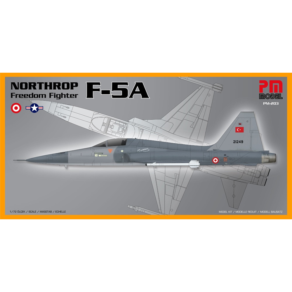 PM Model 1:72 Aircraft Kit - Northrop F-5A Freedom Fighter Aircraft