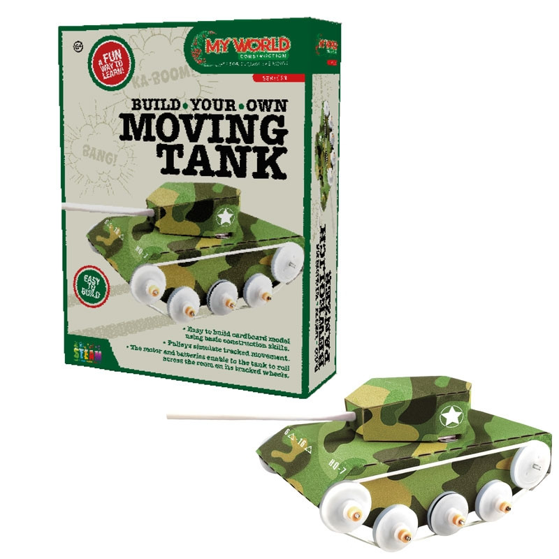 My World Construct Build Your Own Moving Tank Kit (6+ YRS)