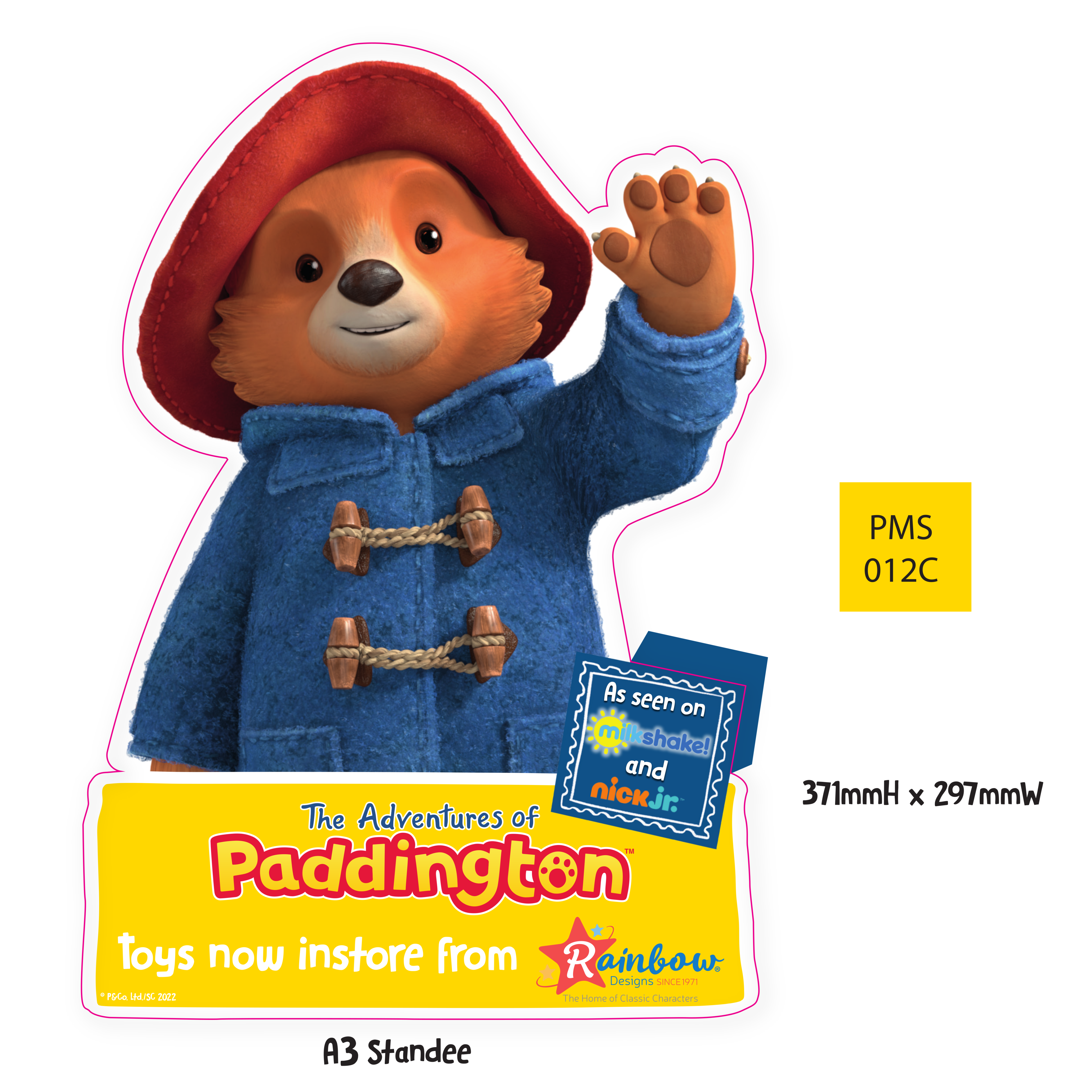 Paddington TV A3 Standee
