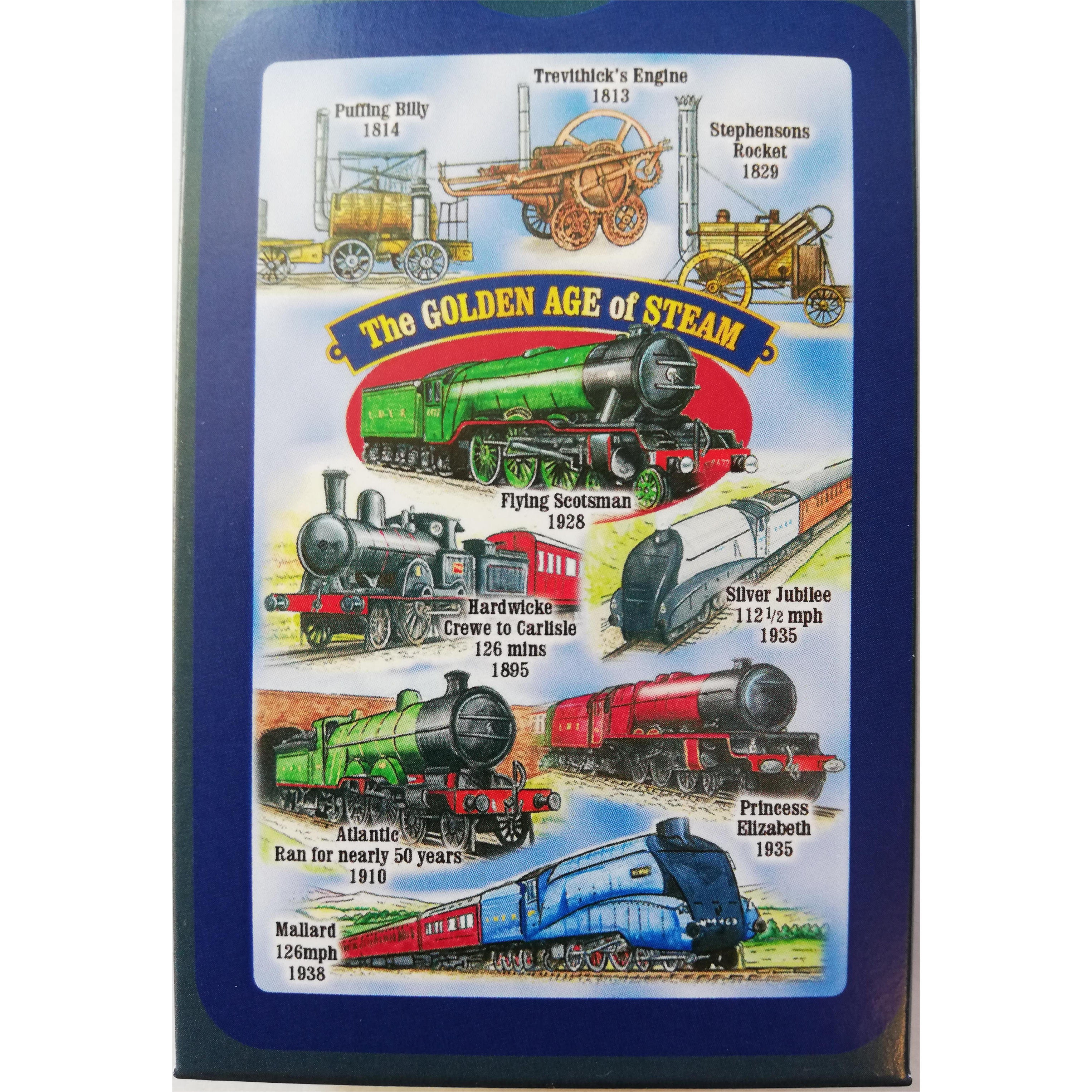 Golden Age of Steam Playing Cards in Printed Box