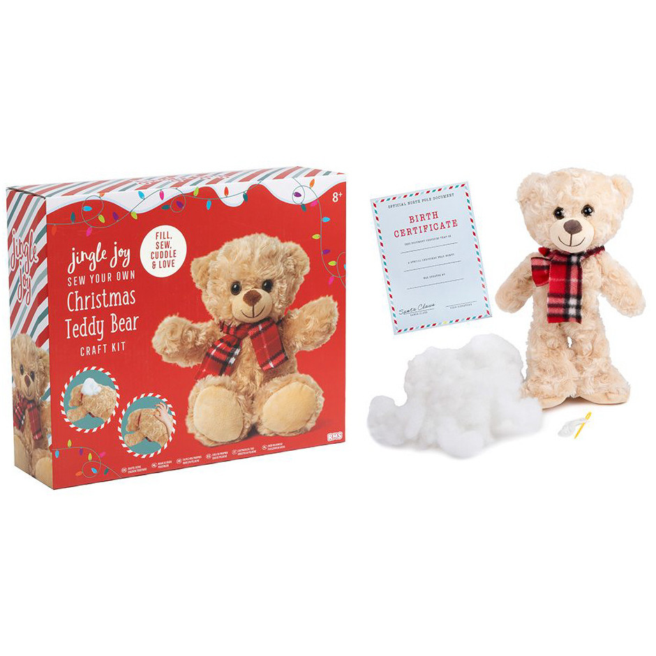 Jingle Joy Sew Your Own Christmas Teddy Bear Craft Kit (30x25x8cm) (8+ YRS) (Due In)