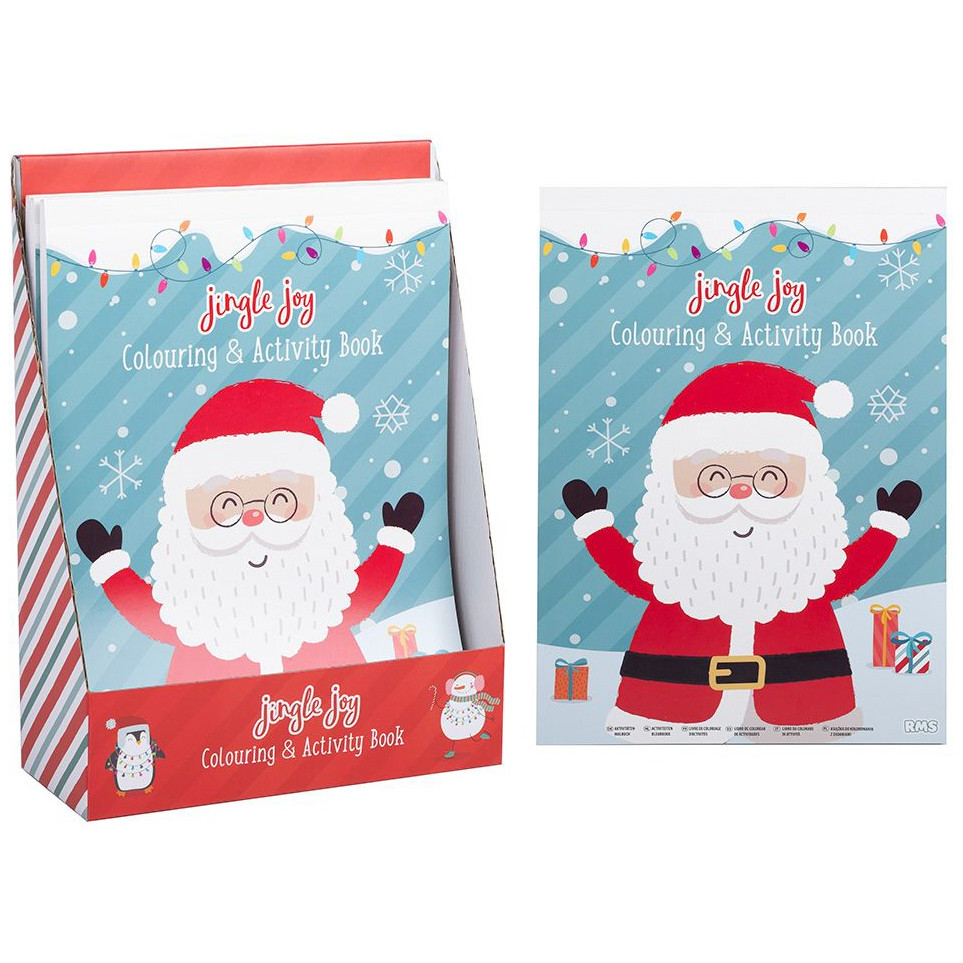 Jingle Joy Santa's Colouring & Activity Book (29x21cm) (CDU) (3+ YRS)