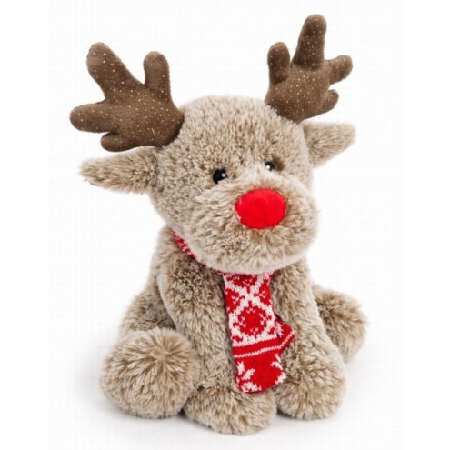 Sparkly Reindeer with Scarf Plush 23cm (0 MTHS+) (Due in)