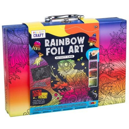 Project Craft Crystal Rainbow Foil Art Activity Case (28x21x5.5cm) (3+ YRS) (E.O.L.)