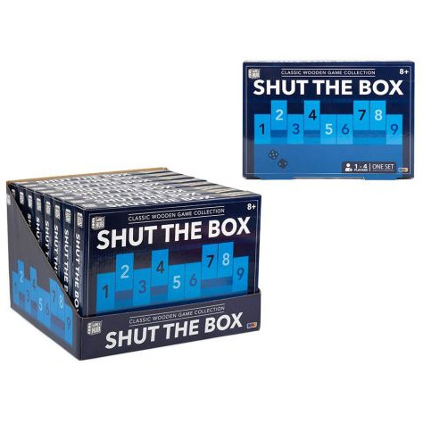 Shut The Box Classic Wooden Game (28x25x5 cm) (8+ YRS) (E.O.L.)
