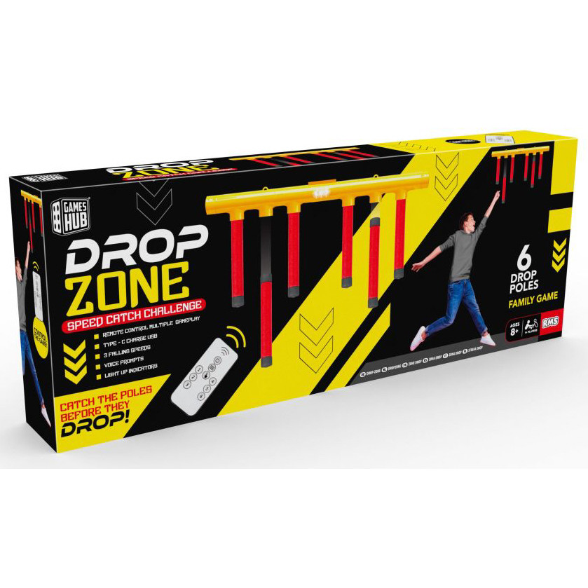 Games Hub Drop Zone Hand Speed Challenge Game (40x15x5cm) (8+ YRS) (Due In)