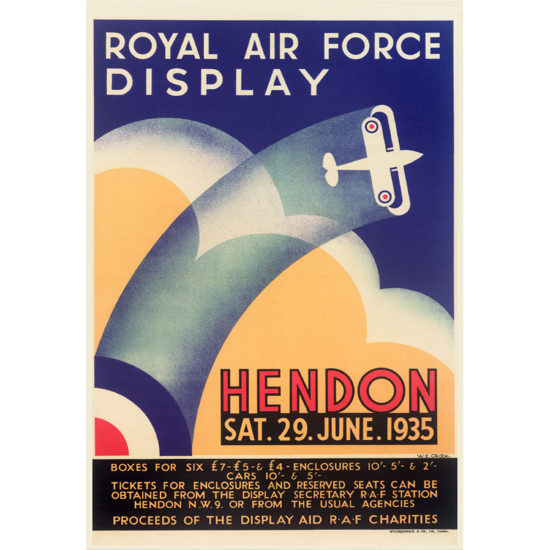 Poster (Spirit of Britain) - Royal Air Force Display Hendon - 29 June (E.O.L.) - SAVE 15% !!