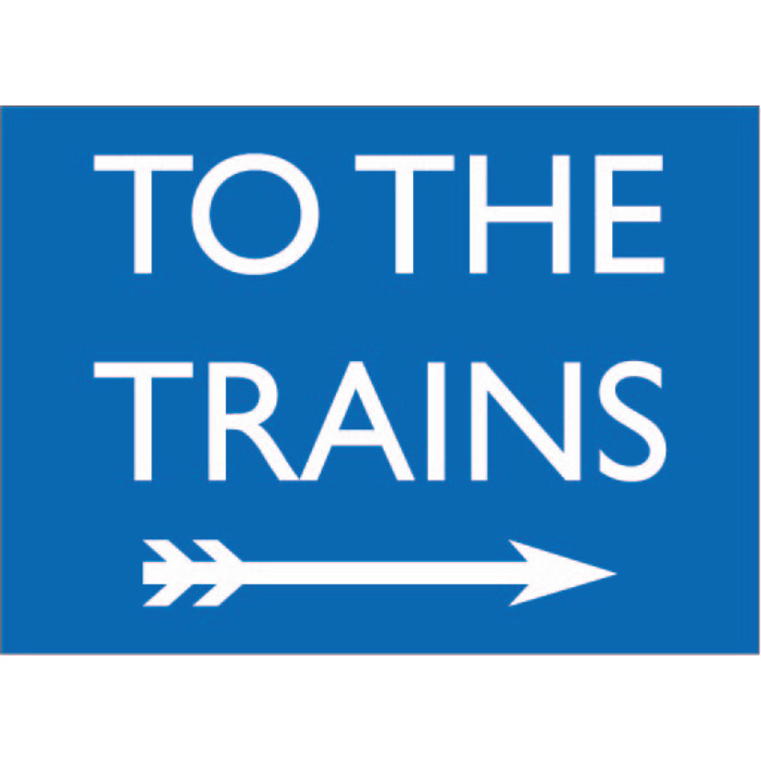 (HIDDEN) Replica E/S: To The Trains Right Arrow (Eastern Region Blue)