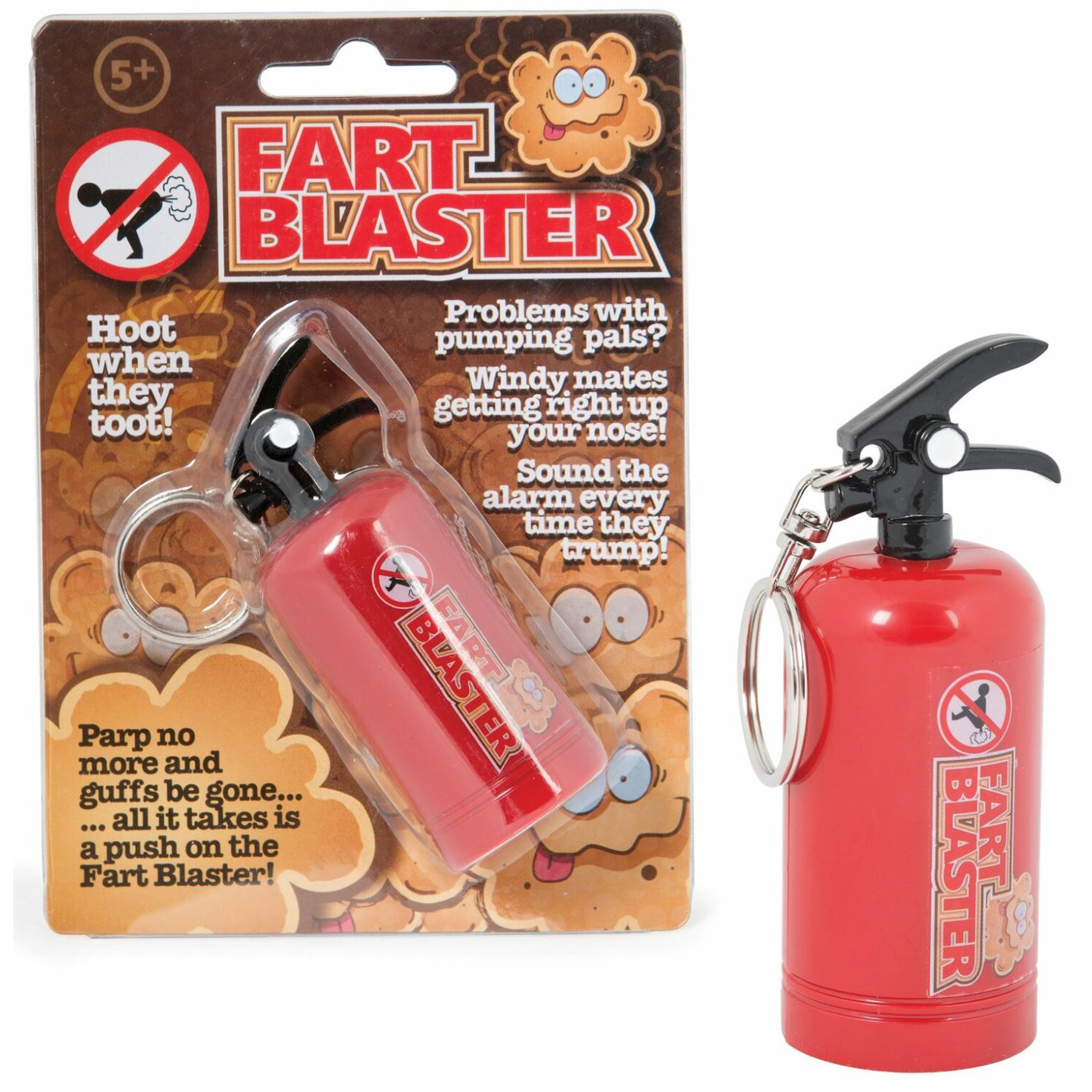 Fart Blaster Extinguisher Noise Maker Keyring (E.O.L.) - SAVE 20% !!