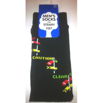 Train Socks Adults Size 6-11: Semaphore Signals