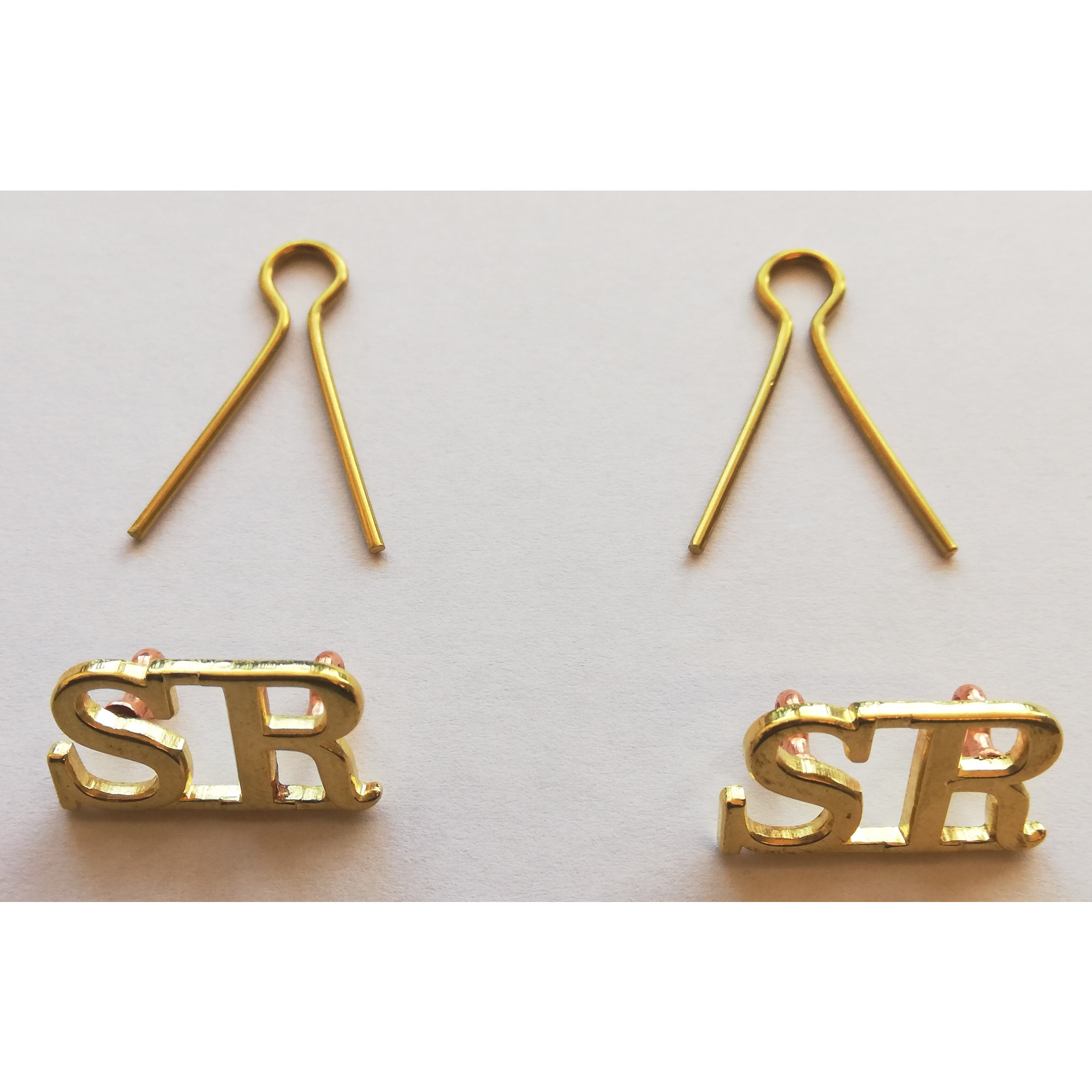 Brass SR Title Lapel Badges (Pair) (E.O.L.) - SAVE 20% !!