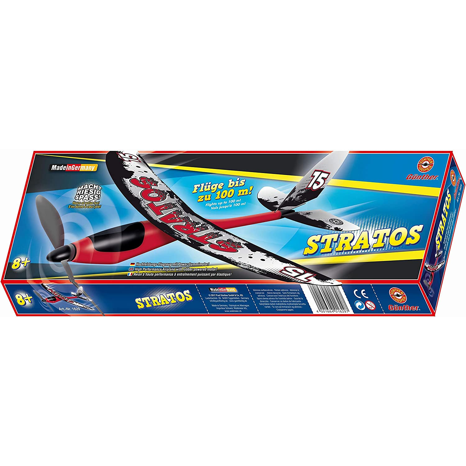 Gunther Stratos Rubber Band Powered Flying Model Plane (E.O.L.) - SAVE 10% !!