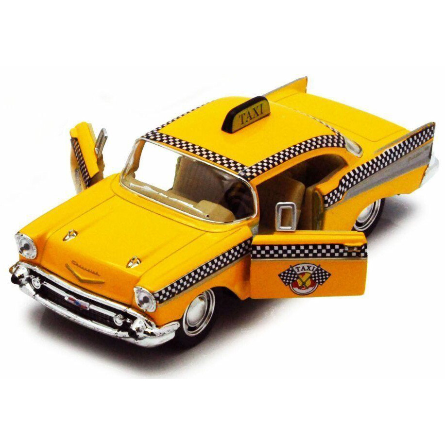 Chevrolet Bel Air Yellow Taxi 5 inch D/C (display box) (E.O.L.) - SAVE 15% !!