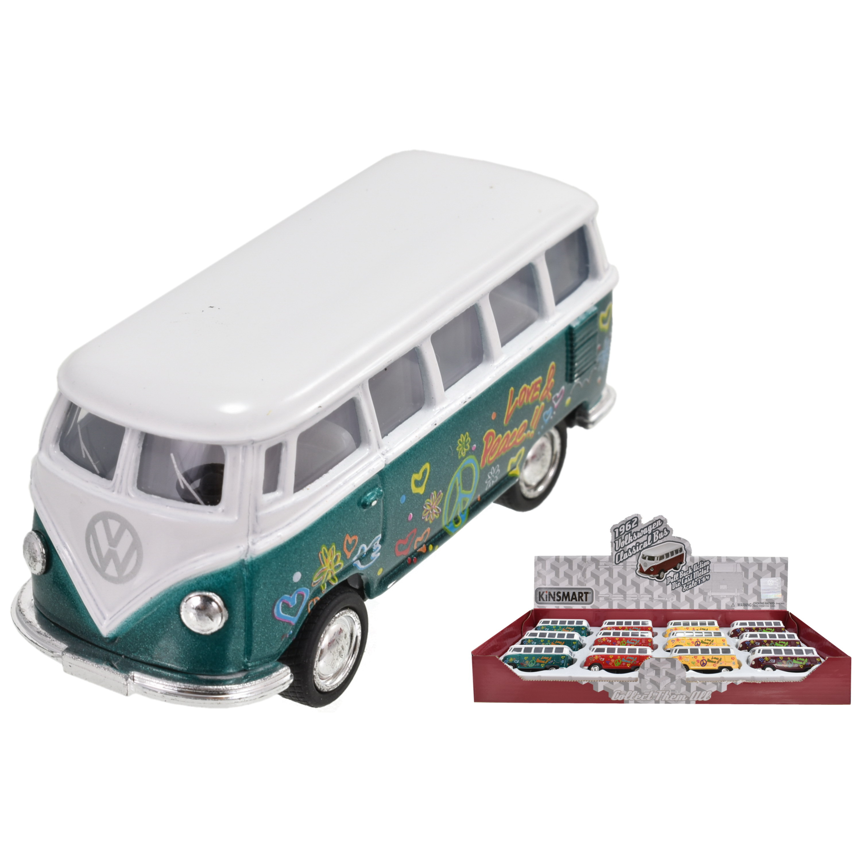 VW Kombi 2.5in Die Cast (Tampo Print) (display box)
