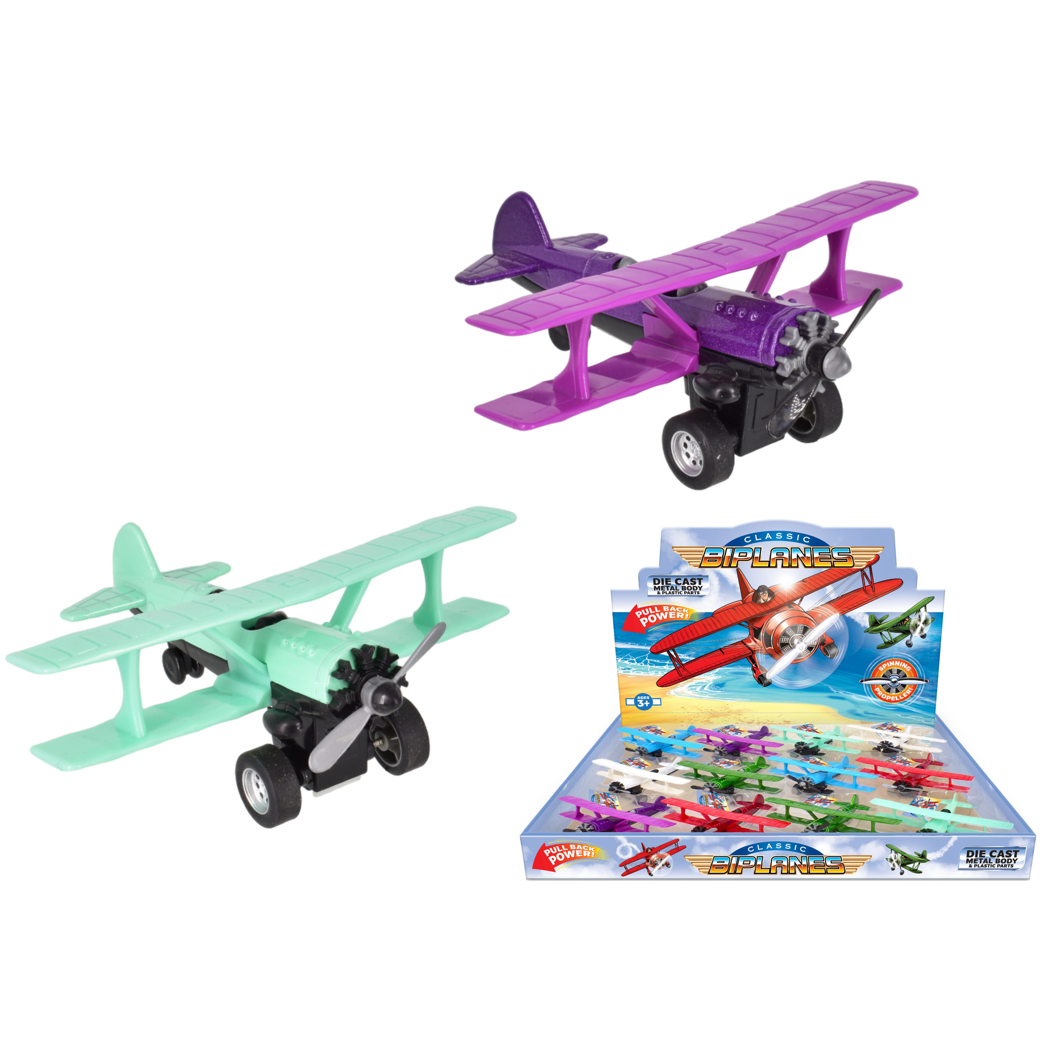 Classic Bi-Plane 10.5cm D/C (asstd.) (display box)