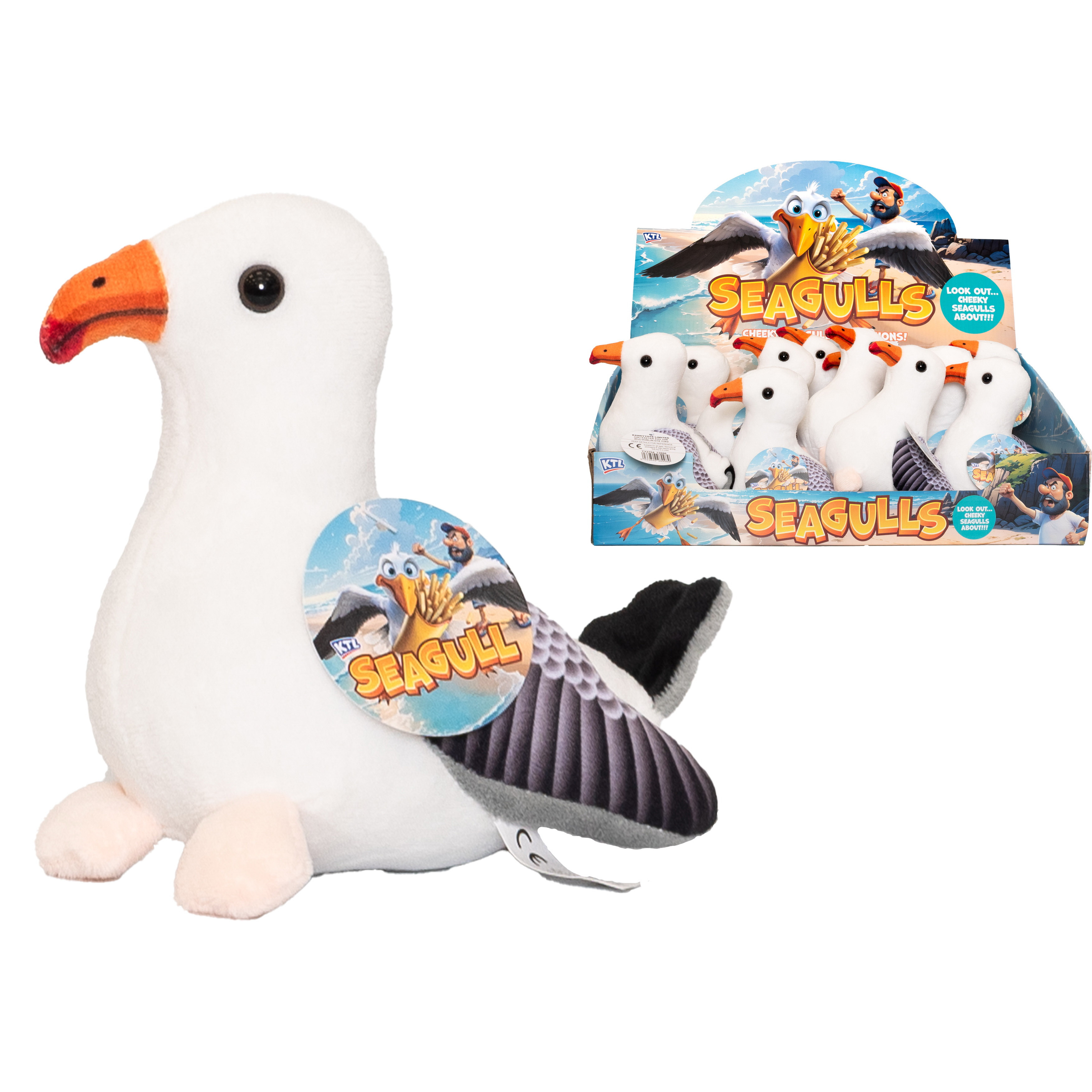 Plush Seagulls 14cm (display box)
