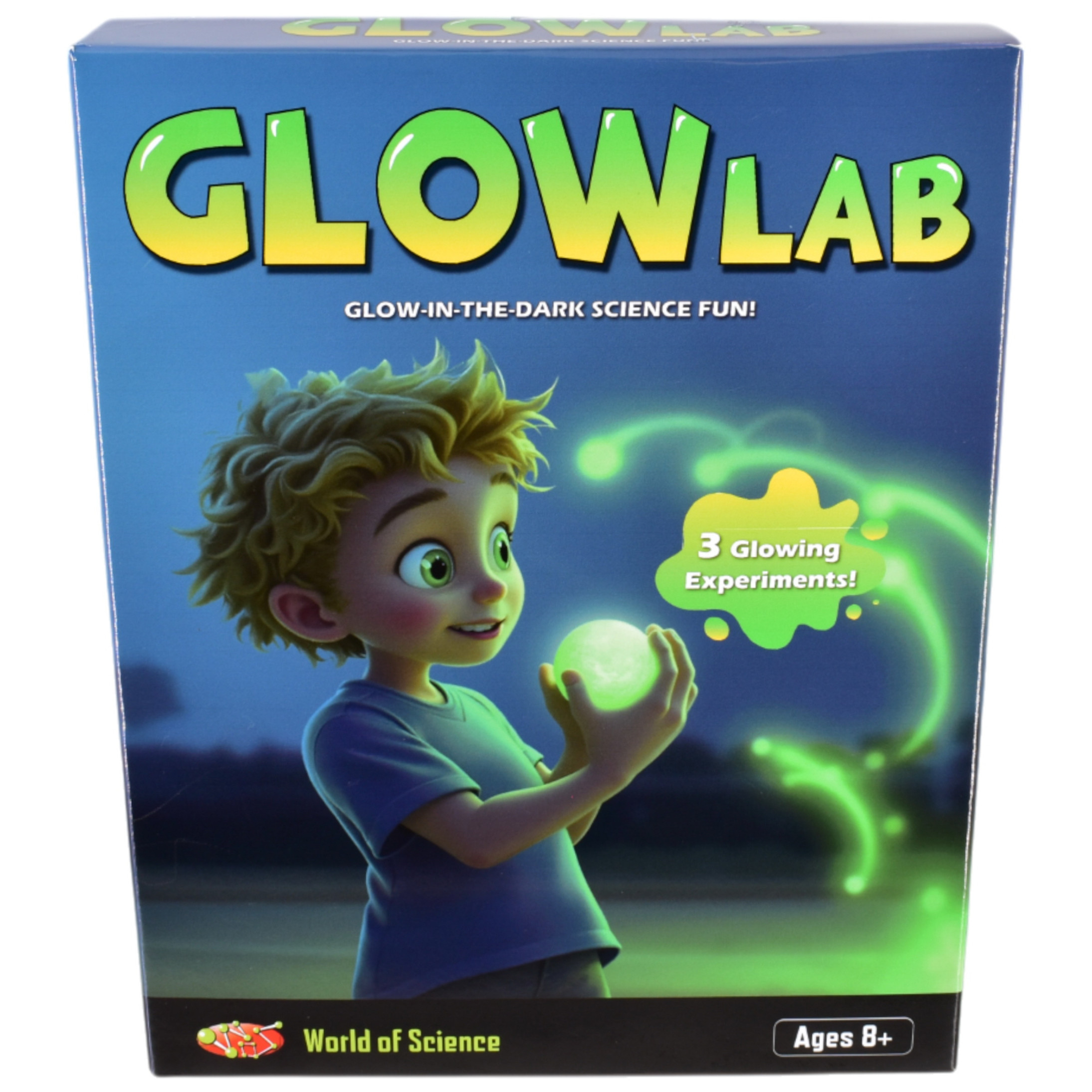 World of Science Glow Lab Glow in the Dark Science Kit (21.5x17x4cm) (8+ YRS)