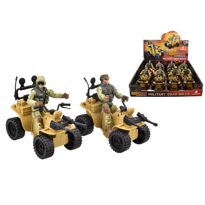 Combat Mission Army Quad Bikes 13cm (4 asstd.) (CDU)