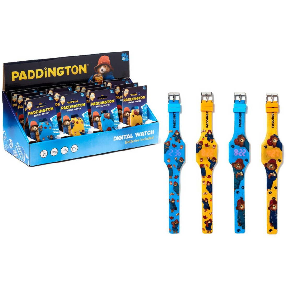 Paddington Bear Silicone Digital Watch (23x3x0.5cm) (CDU) (NEW)