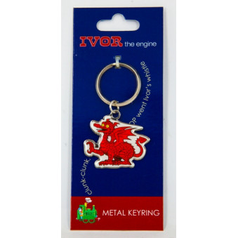 Idris the Dragon Metal Keyring on Header Card (SAVE 25% TO 50% !!)