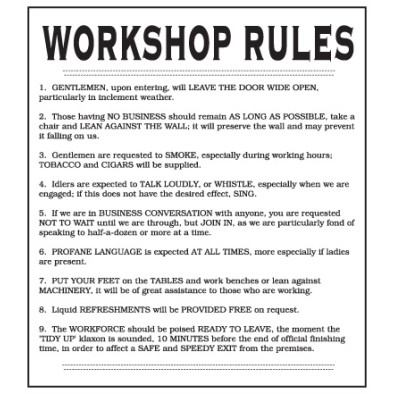 Replica E/S: Workshop Rules
