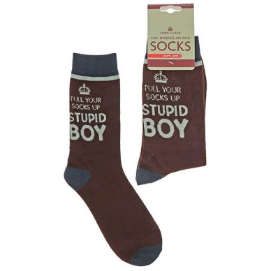 Dad's Army Socks - Stupid Boy - Pull Your Socks Up