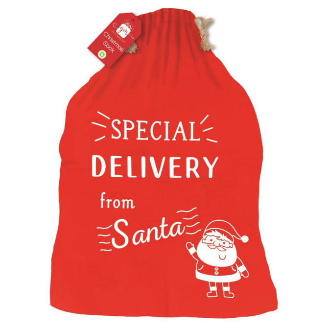Christmas Non Woven Special Delivery Santa Sack (48 x 60cm) (E.O.L.) - SAVE 25% !!