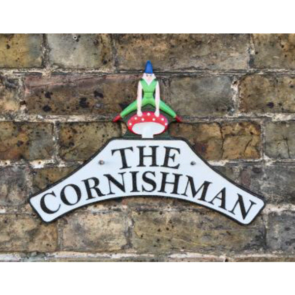 Cast Iron Plaque: The Cornishman "Pixie" (39 x 27 x 0.8cm)