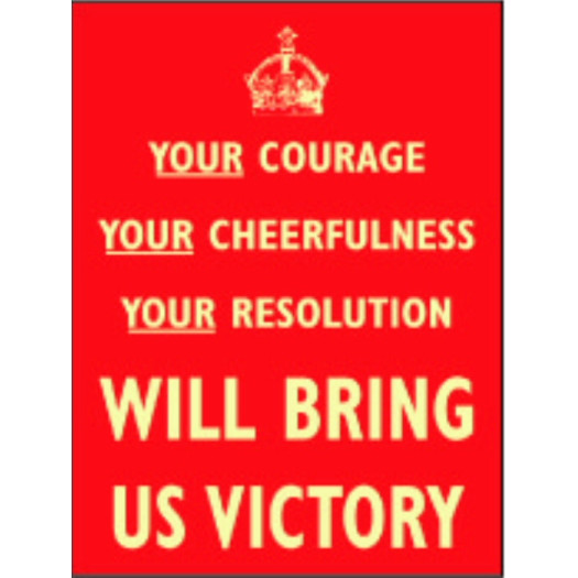 Enamel Fridge Magnet: Your Courage ........... Will Bring Us Victory