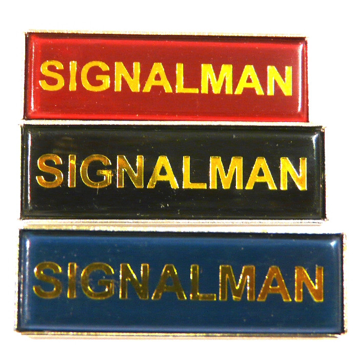 Oblong Pin Badge: Signalman