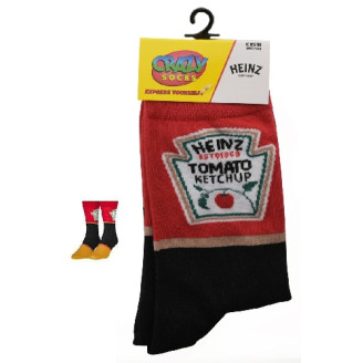 Odd Sox Mens Crew Socks - Heinz Tomato Ketchup