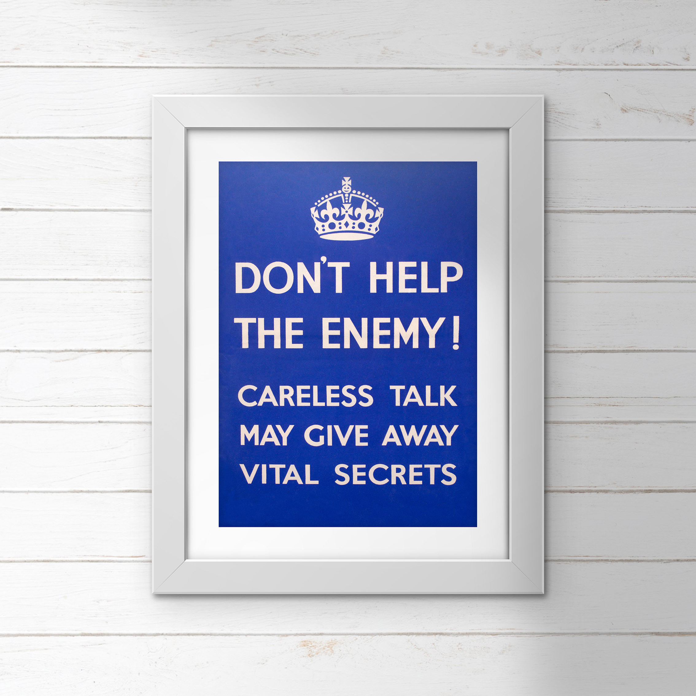 Poster (Spirit of Britain) - Don't Help The Enemy! (E.O.L.) - SAVE 15% !!