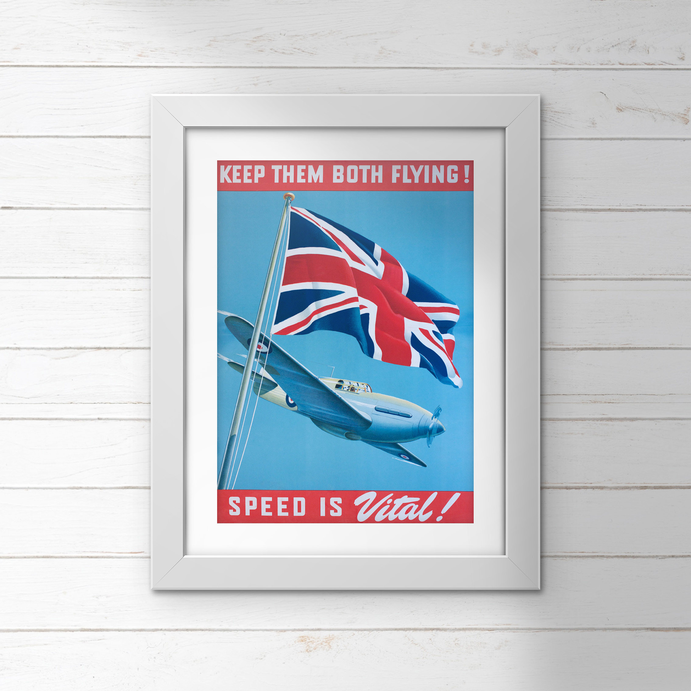 Poster (Spirit of Britain) - Keep Them Both Flying! (E.O.L.) - SAVE 15% !!