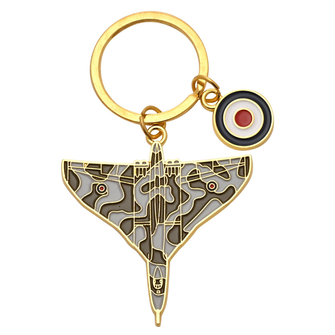 RAF Premium Enamel Keyring - Vulcan (85x50x5mm) (swing tag)