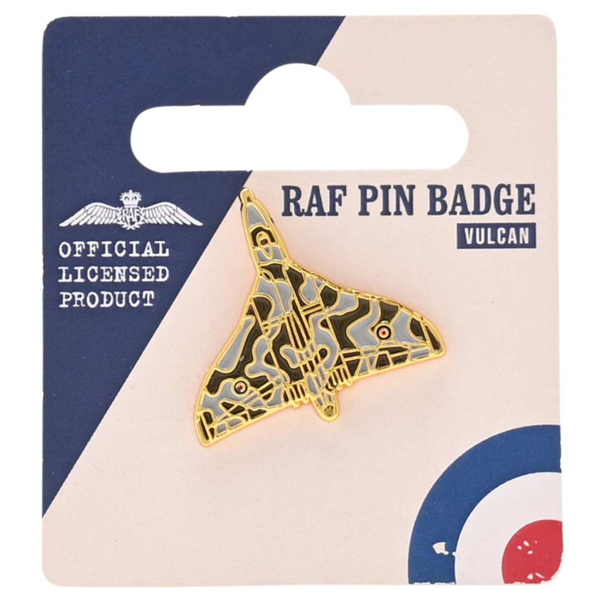 RAF Enamel Pin Badge 25mm - Vulcan (carded)