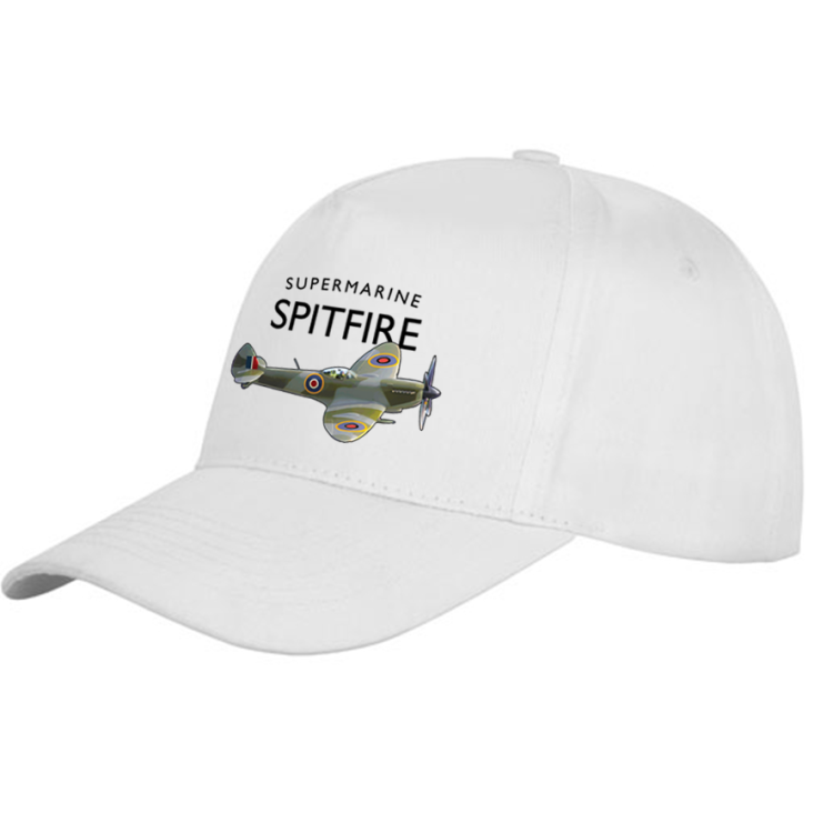 Personalised Printed Baseball Cap (white polyester)