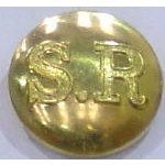 Brass Button (Lge) - SR (28mm dia)